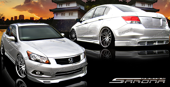 Custom Honda Accord  Sedan Front Add-on Lip (2008 - 2010) - $349.00 (Part #HD-002-FA)
